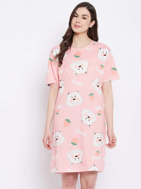 

Camey Pink Printed Nightdress