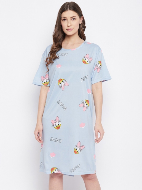 

Camey Blue Printed Nightdress