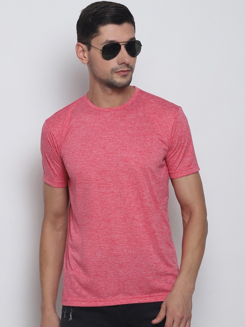 

Melangebox Men Pink Solid T-shirt