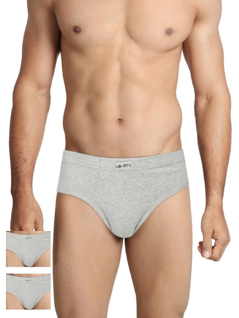 

Liberty Men Pack of 3 Grey Melange Briefs R1C_XL