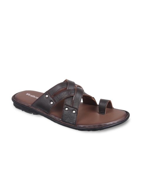 

Vardhra Men Brown Leather Comfort Sandals