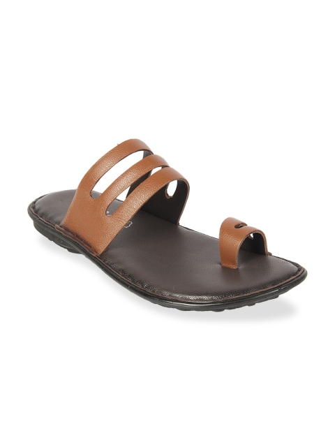 

Vardhra Men Tan Leather Comfort Sandals