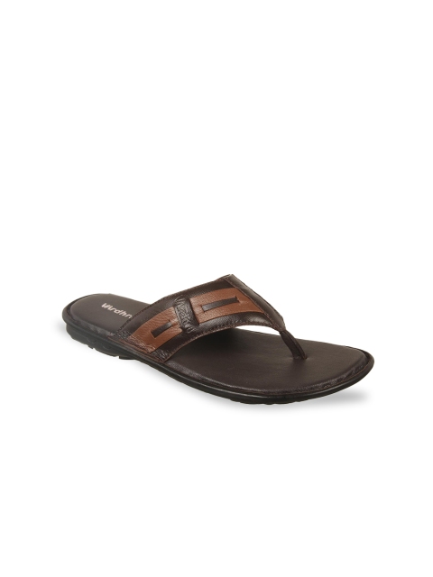 

Vardhra Men Brown Leather Comfort Sandals