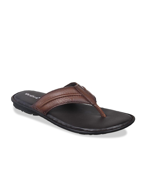 

Vardhra Men Brown Leather Comfort Sandals