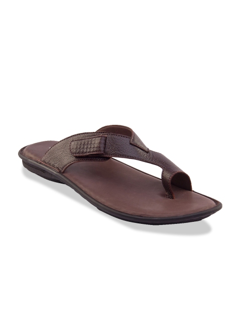 

Vardhra Men Brown Leather Comfort Sandals