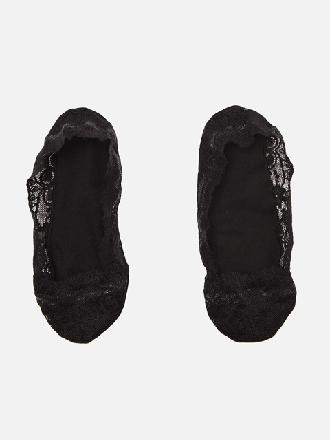 

Trendyol Women Pack of 2 Lace Ballet Socks, Black