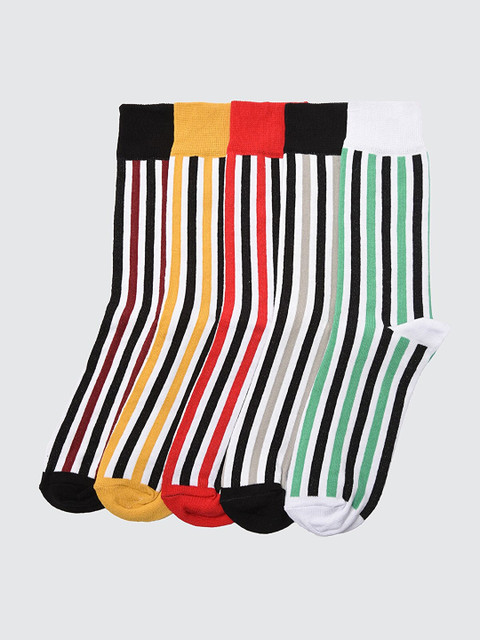 

Trendyol Men Pack of 5 Striped Socks, Multi