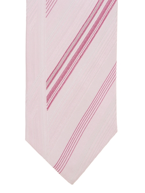 

Alvaro Castagnino Pink Striped Silk Tie
