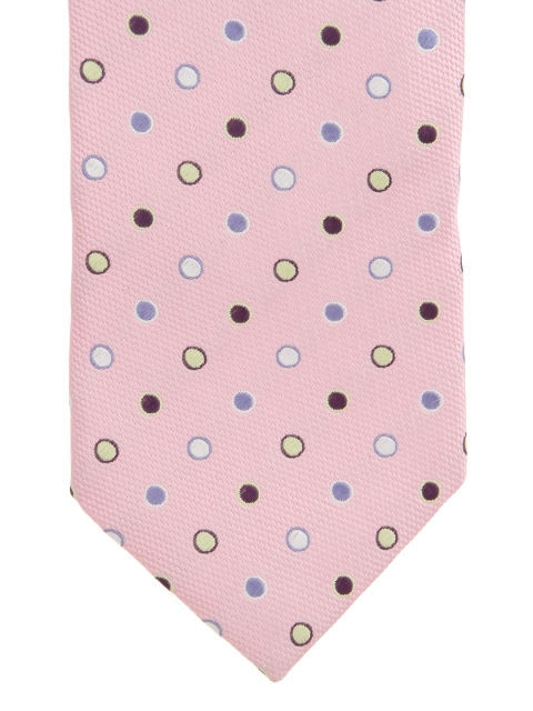 

Alvaro Castagnino Pink Dotted Silk Tie