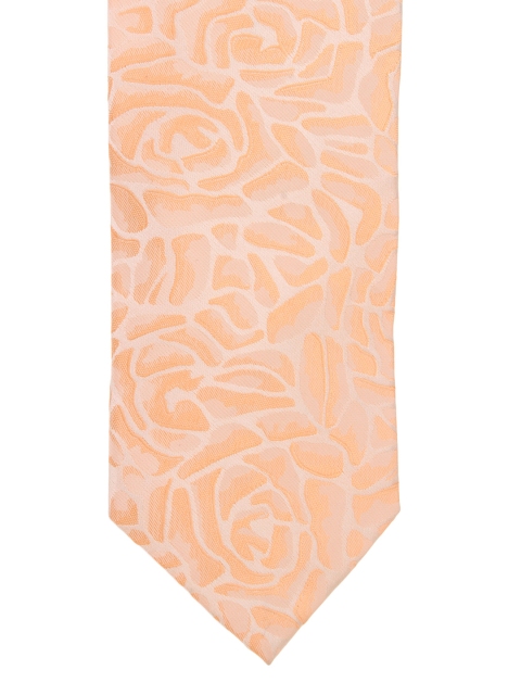 

Alvaro Castagnino Peach-Coloured Patterned Silk Tie