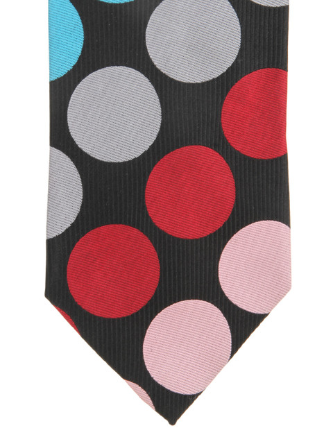 

Alvaro Castagnino Black Patterned Silk Tie