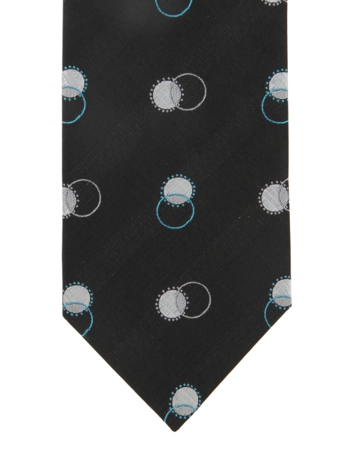 

Alvaro Castagnino Black Patterned Silk Tie