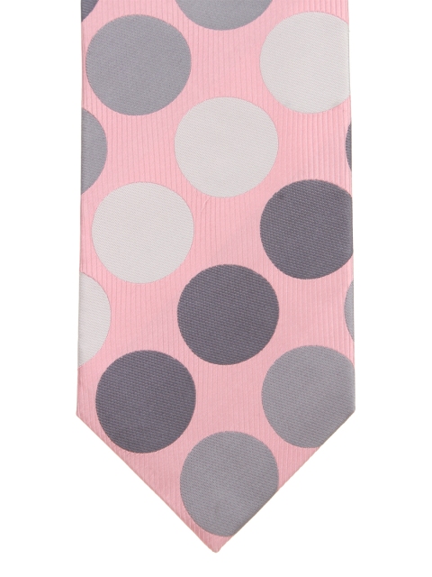 

Alvaro Castagnino Pink Polka Dot Pattern Silk Tie