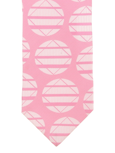 

Alvaro Castagnino Pink Patterned Silk Tie