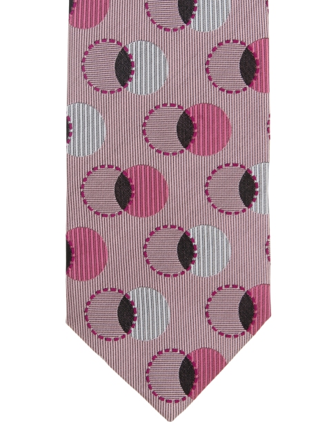 

Alvaro Castagnino Pink Silk Printed Tie