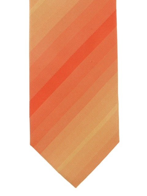 

Alvaro Castagnino Orange Silk Striped Tie