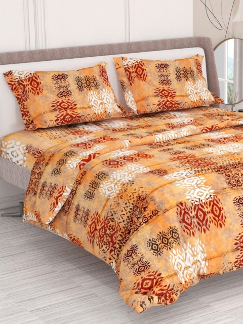 

Ariana Rust & Maroon 400 TC King Bedsheet with 2 Pillow Covers