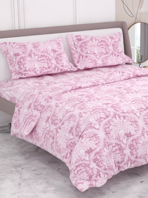 

Ariana Purple Ethnic Motifs 300 TC King Bedsheet with 2 Pillow Covers