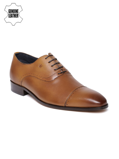 

Louis Philippe Men Brown Genuine Leather Oxford Shoes