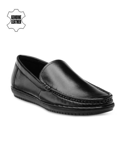 

Teakwood Leathers Men Black Leather Semiformal Shoes