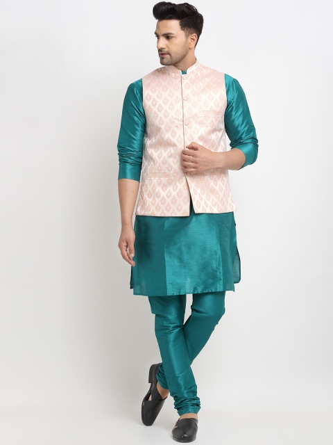 

Kaifoo Men Multicoloured Layered Kurta with Pyjamas, Multi