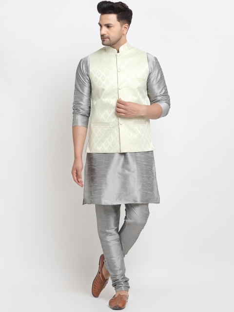 

Kaifoo Men Multicoloured Layered Kurta with Pyjamas, Multi