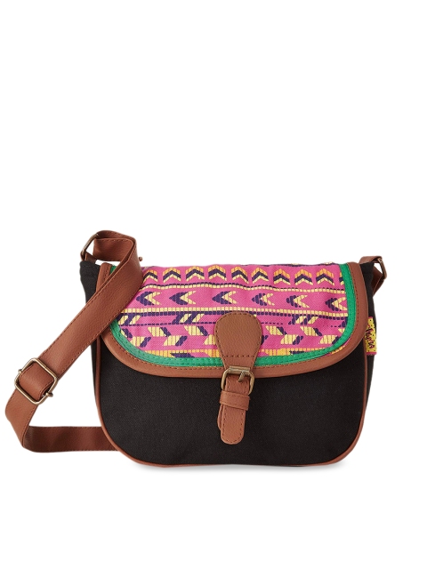 

Kanvas Katha Multicoloured Shopper Sling Bag, Multi