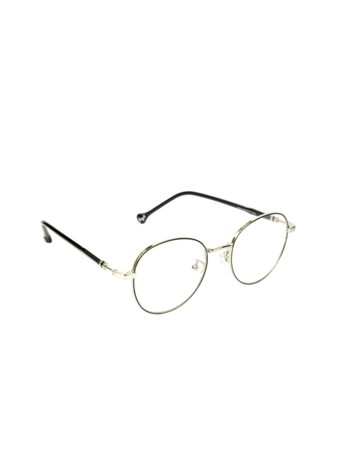 

Floyd Unisex Clear Lens & Silver-Toned Round Sunglasses with UV Protected Lens