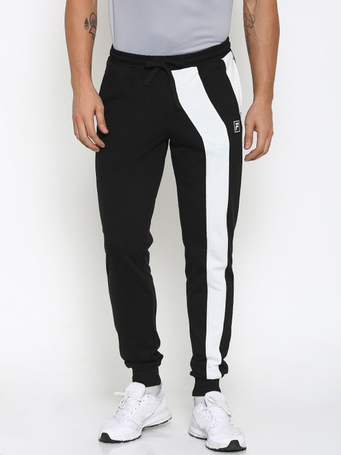

FILA Black & White Colourblocked Joggers