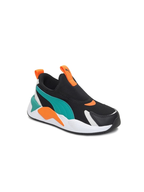 

Puma Kids Black Colourblocked Lace Up Sneakers