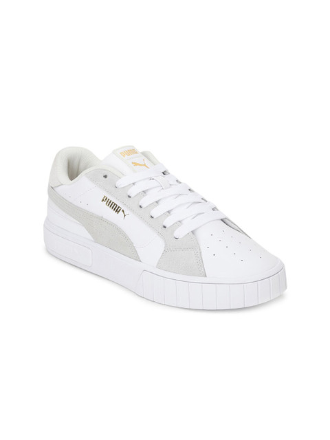 

Puma Women White Leather Sneakers