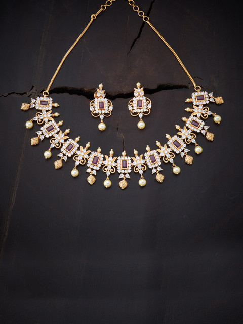 

Kushal's Fashion Jewellery Women Red & White Gold-Plated Necklace
