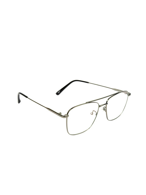 

Floyd Unisex Clear Lens & Silver-Toned Square Sunglasses with UV Protected Lens 3076