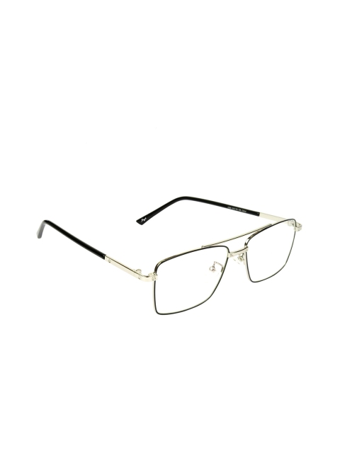 

Floyd Unisex Clear Lens & Black Square Sunglasses with UV Protected Lens