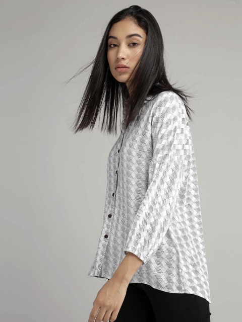 

IDK Women White Shirt Style Top
