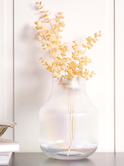 

Pure Home and Living Textured Transparent Vases