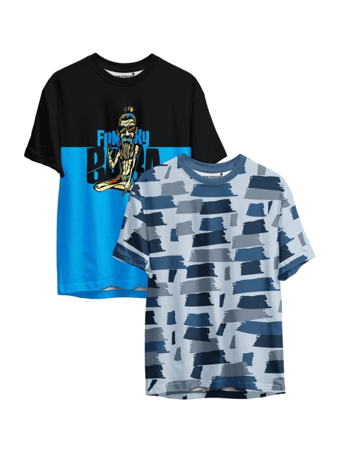 

mezmoda Boys Multicoloured Set Of 2 Printed T-shirt, Multi