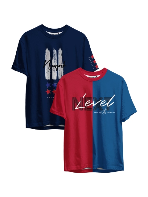 

mezmoda Boys Multicoloured Set Of 2 Printed T-shirt, Multi