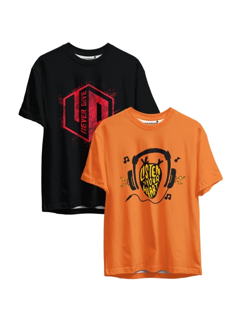 

mezmoda Boys Multicoloured Set Of 2 Printed T-shirt, Multi