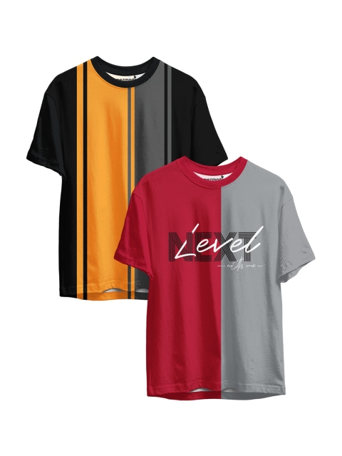 

mezmoda Boys Multicoloured Set Of 2 Printed T-shirt, Multi