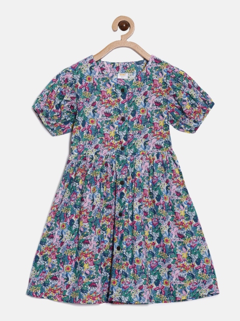 

Aomi Blue Floral Dress