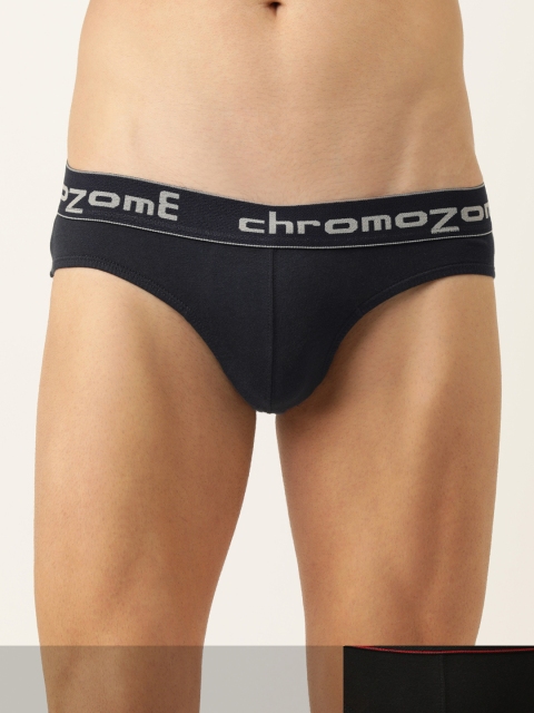 

Chromozome Men Black & Charcoal Grey Solid Pack Of 2 Pure Cotton Briefs 8902733545730-V19