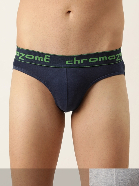 

Chromozome Men Pack Of 2 Colourblocked Briefs- 8902733545853, Blue