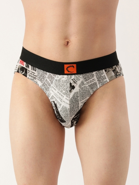 

Chromozome Men White & Black Printed Briefs - 8902733551007