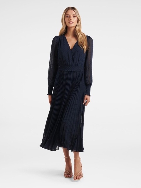 

Forever New Navy Blue Midi Dress