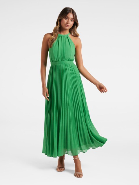 

Forever New Blue Halter Neck Maxi Dress