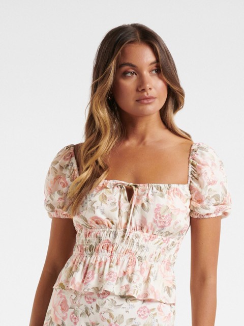 

Forever New Multicoloured Floral Print Top, Multi