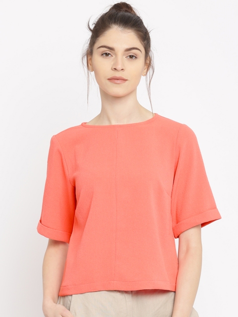

Vero Moda Women Peach Solid Top