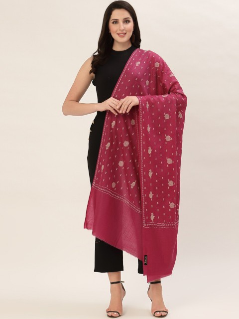 

Pashtush Women Maroon & Beige Printed Shawl
