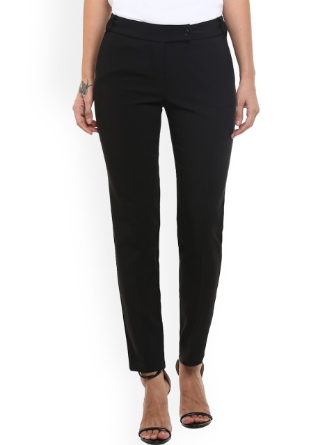 

Rinascimento Women Black Slim Fit Trousers